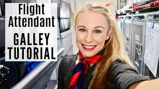 Boeing 737 GALLEY TUTORIAL Domestic Flight Flight Attendant Life 2019