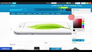 Customize style of OpenCart themes - Visual Theme Editor