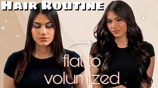 MY HAIR ROUTINE Flat to Voluminous Curls