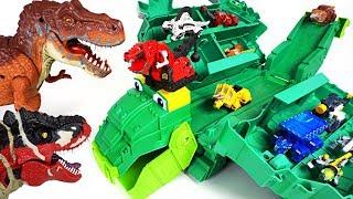 Terrible dinosaurs appeared Dinotrux stego storage Garby transform track playset Go - DuDuPopTOY