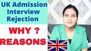 UK Admission Interview Rejection  Why UK study interview Refused  Mistakes on Pre-CAS Interview 