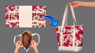 You will be surprised how easily you can sew this tote bag