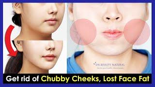 How to get rid of Chubby Cheeks Lost Face Fat and make your Face Slimmer  Face Yoga and Massage.