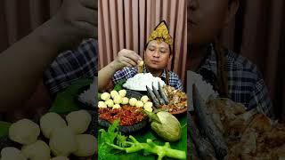 Lalap jengkol muda mentah sambal terasi  #mukbang #mukbangjengkolmentah