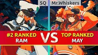 GGST ▰ SQ #2 Ranked Ramlethal vs Mr.Whiskers TOP Ranked May. High Level Gameplay