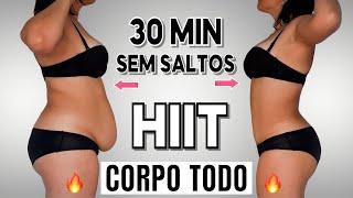 30 Min Full Body HIIT Cardio Wolkout  Low impact No Jumping At Home