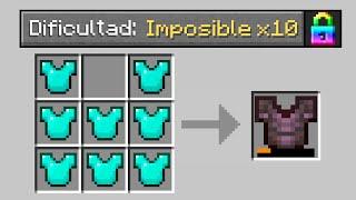 LA NUEVA DIFICULTAD IMPOSIBLE X10 DE MINECRAFT  MINECRAFT pero ALEATORIO