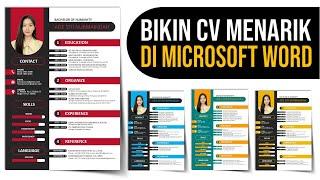 Cara Mudah Membuat CV Lamaran Kerja di Word