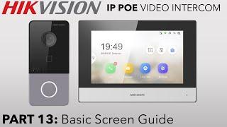 Hikvision IP PoE Villa Intercom Guide Part 13 Basic Screen Guide