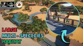 Building A Large Multi-Species Enclosure In Planet Zoo With Guest Feeding  Newtropic Zoo 