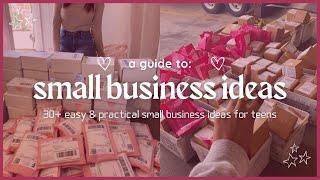 small business ideas FOR TEENAGERS in 2024  30+ easy realistic side hustle ideas