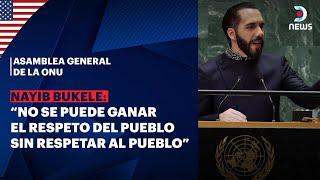 El presidente de El Salvador Nayib Bukele expone en la ONU - DNews