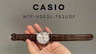 CASIO MTP-V002L-7B2UDF - LEATHER WATCH FOR FORMAL AND CASUAL VERY CHEAP - UNBOX