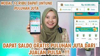 DAPAT SALDO GRATIS PULUHAN JUTA RUPIAH DARI JUALAN PULSA. AGEN PULSA TERMURAH SE INDONESIA