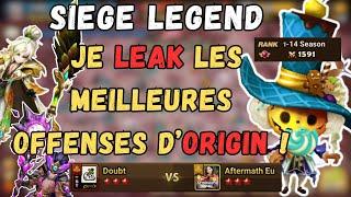 SIEGE GUARDIAN  De retour chez Origin dans un siège de LEGENDES  SUMMONERS WAR