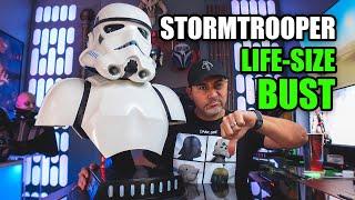 Sideshow Star Wars Stormtrooper Life Size Bust Unboxing