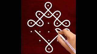 Very Easy Daily Rangoli Designs  Latest Beautiful Muggulu  Apartment Kolam  RangRangoli designs