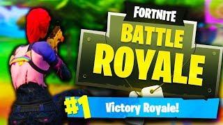 GETTING MY FIRST WIN ON FORTNITE Fortnite Battle Royale