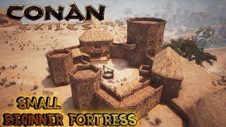 CONAN EXILES building - BEGINNER BASE TIMELAPSE