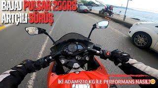 BAJAJ PULSAR 200RS  ARTÇILI SÜRÜŞ  210 KG İLE PERFORMANS RPM