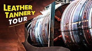 145 Year Old Leather Tannery Tour  How Leather is Made