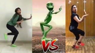 Yeh Hai Mohabbatein Actress Divyanka Tripathi And Aditi Bhatia Green Alien Dance Video