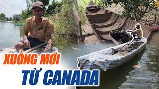 Cụ ông 70 tuổi mừng rơi nước mắt khi nhận xuồng mới từ Canada  Bùi Hồ TV