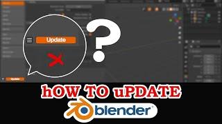 How to UPDATE Blender  2.8 TO 2.9  3.0  blender update tutorial