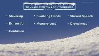 Know the signs and symptoms of hypothermia