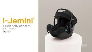 How to Install the Joie  i-Jemini Infant Car Seat  With Base & Vehicle Belt