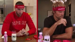 Travis Kelce and Greg Olsen take on the Paqui One Chip Challenge