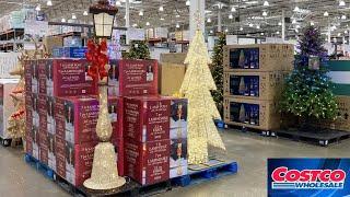 COSTCO CHRISTMAS DECORATIONS CHRISTMAS TREES FURNITURE SHOP WITH ME SHOPPING STORE WALK THROUGH