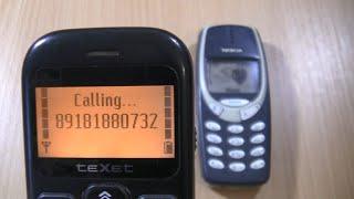 Incoming call & Outgoing call at the Same Time teXet TM B111 +Nokia 3310