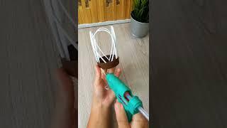 DIY TEMPAT LAMPU HIAS #shortvideo #shorts #kerajinantangan #diy #diycrafts #lampuhias #kreasi