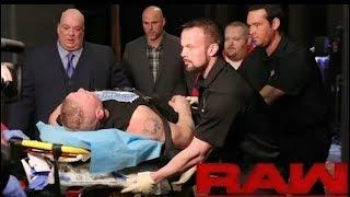 Braun Strowman almost Killed Brock Lesnar and Roman Reigns on Monday Night Raw s