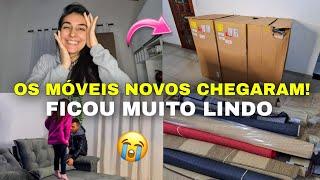 CHEGOU OS MÓVEIS NOVOS  COMPRINHAS PARA SALA + NOVA DECORAÇÃO