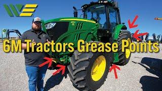 All Grease Points on John Deere 6M Tractors