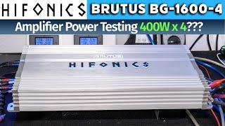 Hifonics BG-1600.4 - 400W x 4??? Find out...