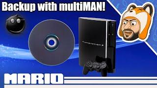 How to Backup & Play PS3 Games with multiMAN for JailbrokenHEN PS3s  FTP USB 4GB+ File Splitting