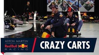 Max Verstappen and Daniel Ricciardo Crazy Cart The Factory