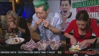 Competitive Eater Kobayashi Goes Up Against 2 Pregnant Women