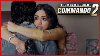 Commando Hindi Movie Vidyut Jammwal  Adah Sharma  विद्युत् ने ईशा के बारे में clue ढूंढ निकाला
