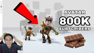 AVATAR 800K SUBSCRIBERS  PEDANG DONUT COKLAT WOI 