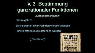 Basiskurs HL • V.3 • Bestimmung ganzrationaler Funktionen