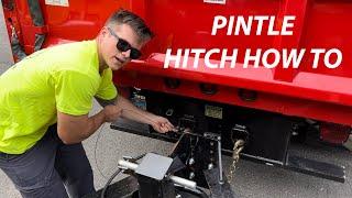 HOW TO HOOK UP TO A PINTLE HITCH TRAILER