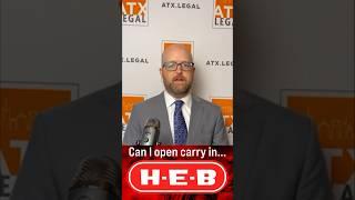 Attorney answers a FAQ about open carry when shopping #traviscounty#opencarry #atxattorney