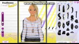 How to make a stardoll hair