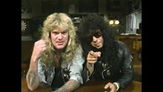 W.A.S.P.-Chris Holmes & Frankie Banali interview for Japanese TV 1989