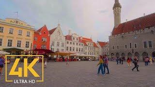 Exploring Tallinn Estonia  - 4K Walking Tour with City Sounds