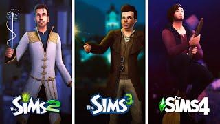 Ведьмы чародеи волшебники в The Sims  Сравнение 3 частей